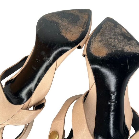 Alexander Wang Sonja Bandage Pumps Nude Pointed Toe Size 40 US 10 Heels - Picture 10 of 16